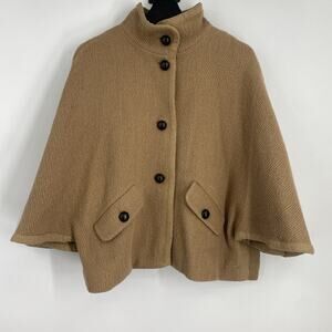 Ba&SH Cape Villy Butterfly Sleeves Coat Women’s Size 2 Quiet Luxury Edgy $550